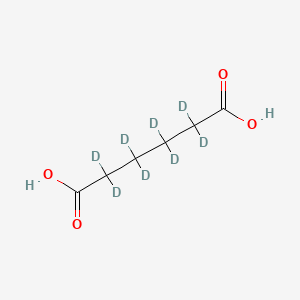 Chemical structure of ADIPIC-DB ACID
