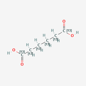 Chemical structure of Adipic Acid-13C6