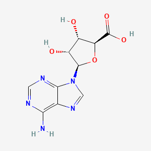Chemical structure of 9-Riburonosyladenine