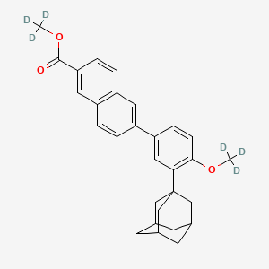 Chemical structure of Adapalene-d6 Methyl Ester