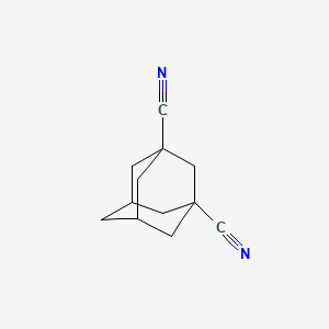 Chemical structure of Adamantane-1,3-dicarbonitrile