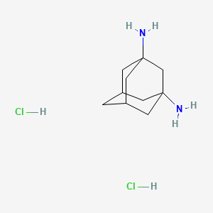 Chemical structure of Adamantane-1,3-diamine dihydrochloride