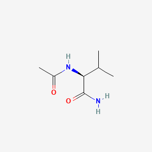 Chemical structure of AC-Val-NH2