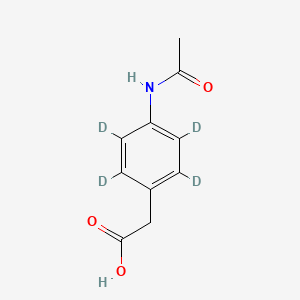 Chemical structure of Actarit-d4