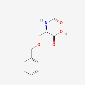 Chemical structure of Ac-Ser(Bzl)-OH