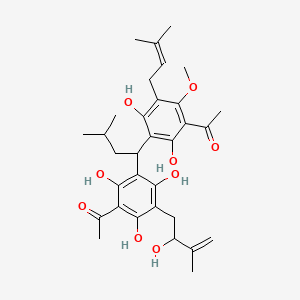 Chemical structure of Acrovestenol