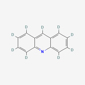 Chemical structure of Acridine-d9