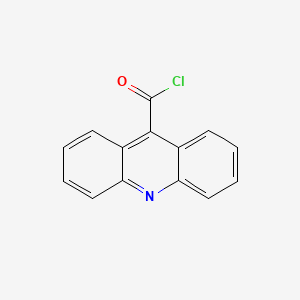 Chemical structure of 9-Acridinecarbonyl chloride