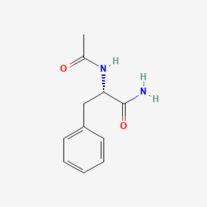 Chemical structure of Ac-Phe-NH2