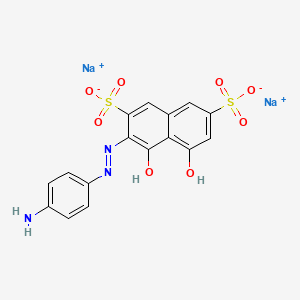 Chemical structure of Acid Violet 3