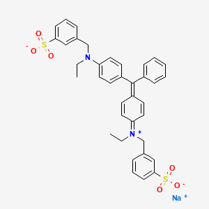 Chemical structure of Acid Green B
