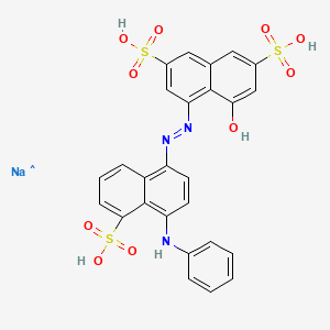 Chemical structure of Acid Blue 92