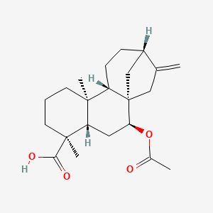 Chemical structure of Acetylsventenic acid