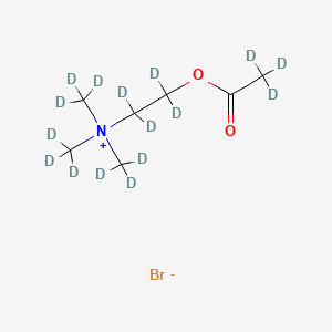 Chemical structure of Acetylcholine-d16 Bromide