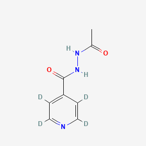 Chemical structure of Acetyl Isoniazid-d4