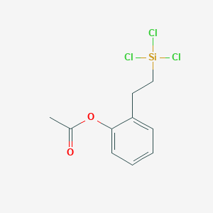Chemical structure of ACETOXYPHENETHYLTRICHLOROSILANE