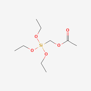 Chemical structure of ACETOXYMETHYLTRIETHOXYSILANE