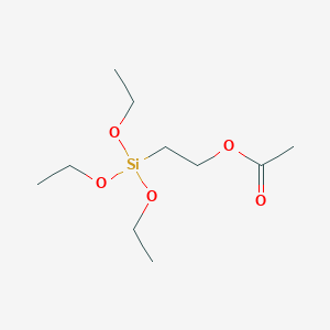 Chemical structure of ACETOXYETHYLTRIETHOXYSILANE