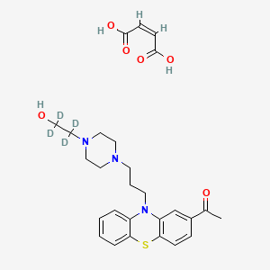Chemical structure of Acetophenazine-d4 Dimaleate