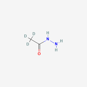 Chemical structure of Acetohydrazide-D3