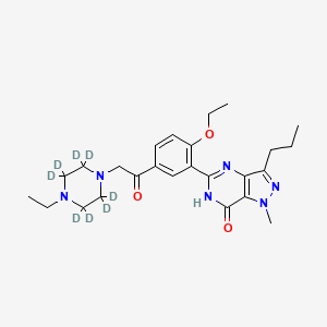 Chemical structure of Acetildenafil-d8