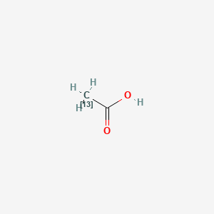 Chemical structure of Acetic acid-2-13C