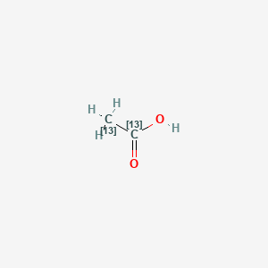 Chemical structure of Acetic Acid-13C2