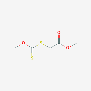 Chemical structure of Methyl [(methoxycarbonothioyl)sulfanyl]acetate