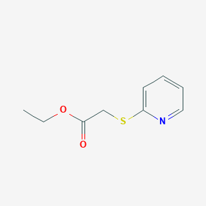 Chemical structure of Ethyl 2-(pyridin-2-ylthio)acetate