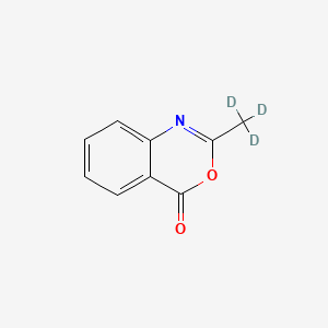 Chemical structure of Acetanthranil-d3