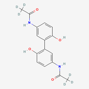 Chemical structure of Acetaminophen Dimer-d6