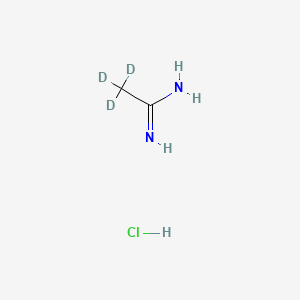 Chemical structure of Acetamidine-d3 Hydrochloride