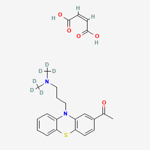 Chemical structure of Acepromazine-d6 Maleate