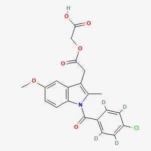 Chemical structure of Acemetacin-d4