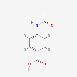 Chemical structure of Acedoben-d4