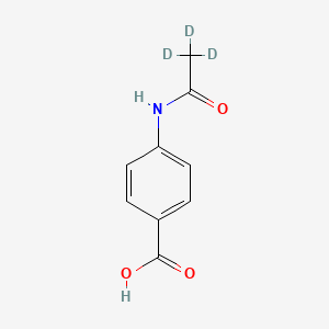 Chemical structure of Acedoben-d3