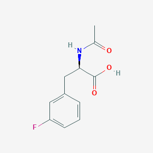 Chemical structure of Ac-D-Phe(3-F)-OH