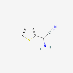 Chemical structure of ɑ-AMino-2-thiopheneacetonitrile