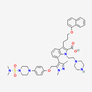 Chemical structure of A-1210477-piperazinyl