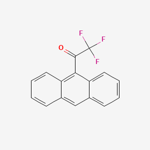 Chemical structure of 9-Trifluoroacetylanthracene