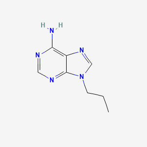 Chemical structure of 9-Propyl-9H-purin-6-amine