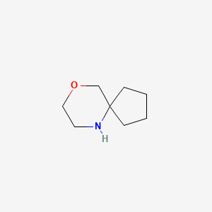Chemical structure of 9-oxa-6-azaspiro[4.5]decane