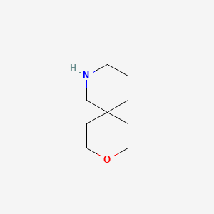 Chemical structure of 9-oxa-2-azaspiro[5.5]undecane