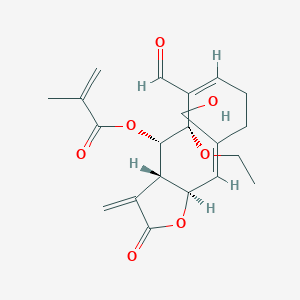 Chemical structure of 9-O-Ethyldeacetylorientalide