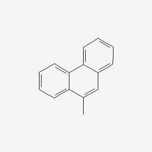 Chemical structure of 9-Methylphenanthrene
