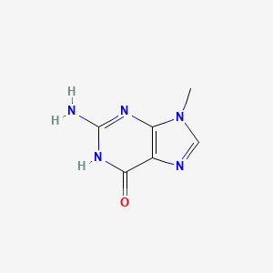Chemical structure of 9-METHYLGUANINE