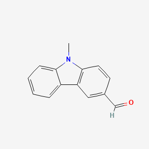 Chemical structure of 9-Methyl-9H-carbazole-3-carbaldehyde