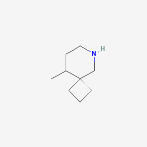 Chemical structure of 9-methyl-6-azaspiro[3.5]nonane