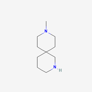 Chemical structure of 9-methyl-2,9-diazaspiro[5.5]undecane