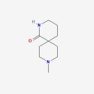 Chemical structure of 9-Methyl-2,9-diazaspiro[5.5]undecan-1-one